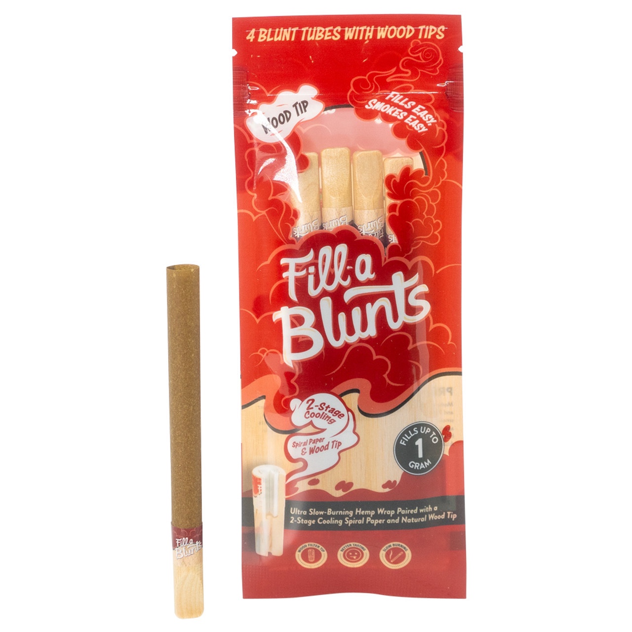 Fill-a Blunt King Size 1G Pre-Rolled w/Wood Filter Tips 4/pk *Online Only